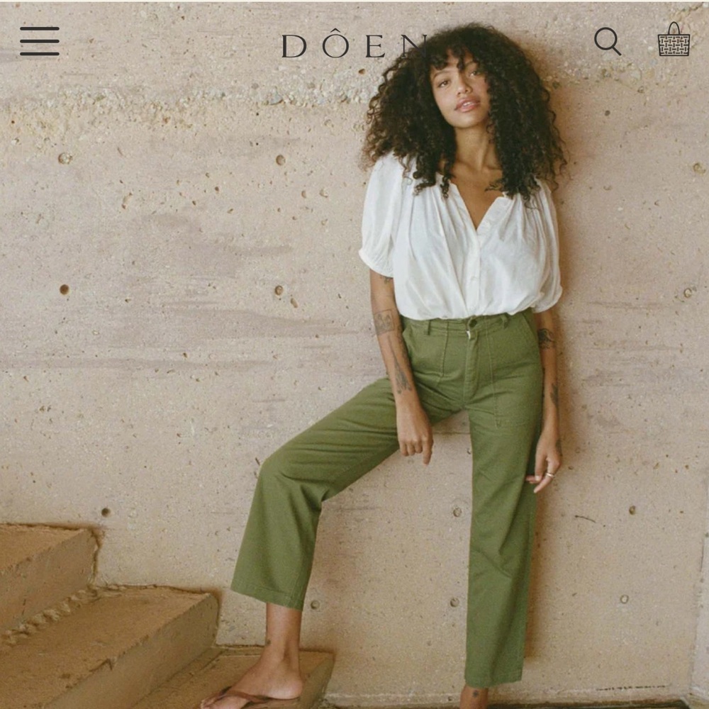 Doen June blouse in salt. Never worn. No tags.